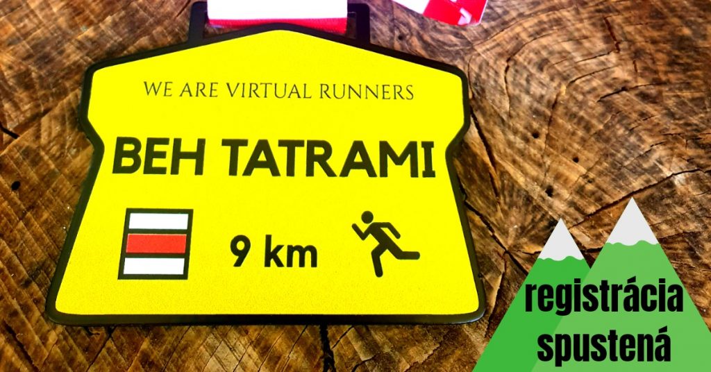 Medaila virtuálneho behu Beh Tatrami 9km